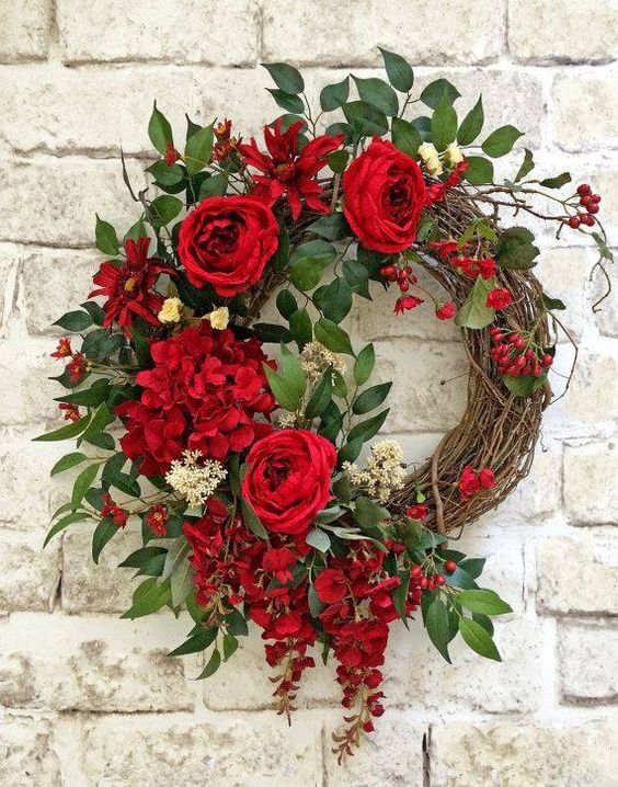 Rose wreath - Valentine's Day Decorating