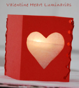 DIY Valentine Heart Luminarias - Easy Craft Idea
